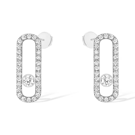 [ELAN LUXE]MOVE UNO STUD DIAMOND PAVED EARRINGS