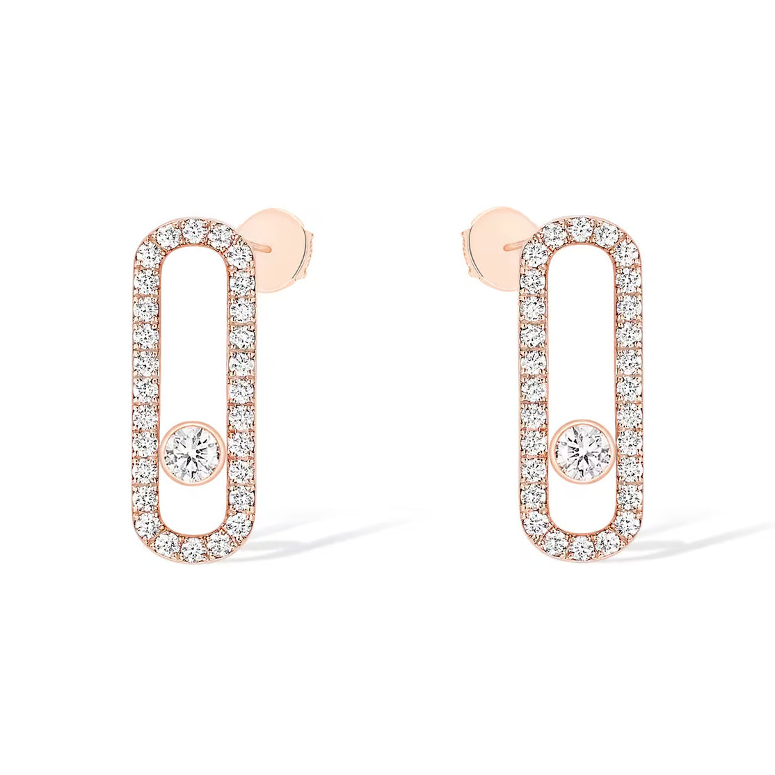 [ELAN LUXE]MOVE UNO STUD DIAMOND PAVED EARRINGS