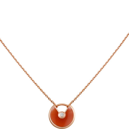 [ELAN LUXE]AMULETTE GOLD CARNELIAN ONYX NECKLACE