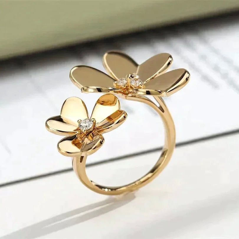 [ELAN LUXE]CLOVER COMOS GOLD DIAMOND RING