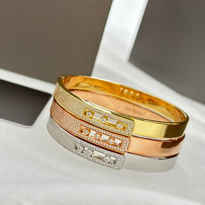 [ELAN LUXE]Move Noa Rose Gold Pav Diamond Bangle Bracelet