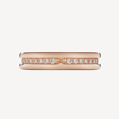 [ELAN LUXE]ZERO 1 ONE-BAND PAVED DIAMONDS ON THE SPIRAL RING