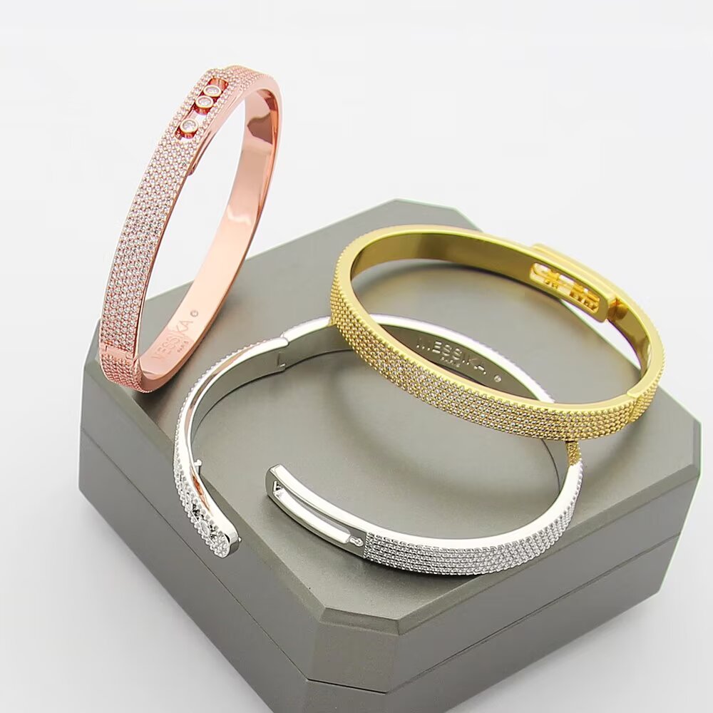 [ELAN LUXE]Move Noa Full Pav Diamond Bangle Bracelet