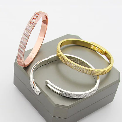 [ELAN LUXE]Move Noa Full Pav Diamond Bangle Bracelet