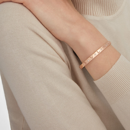 [ELAN LUXE]ZERO 1 PINK GOLD 12 DIAMONDS BRACELET
