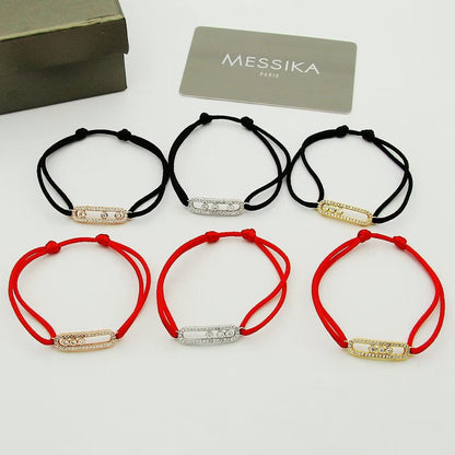 [ELAN LUXE]Messika Care(s) pink cord pav bracelet