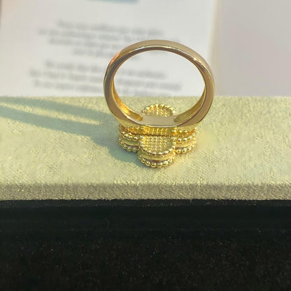 [ELAN LUXE]NEW CLOVER PINK ENAMEL RINGS