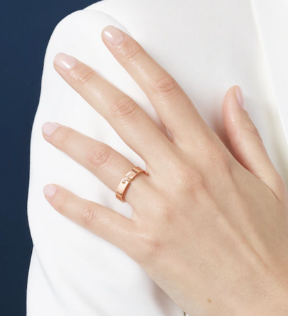 [ELAN LUXE]ALLIANCE LIENS VIDENCE DIAMOND 4MM RING