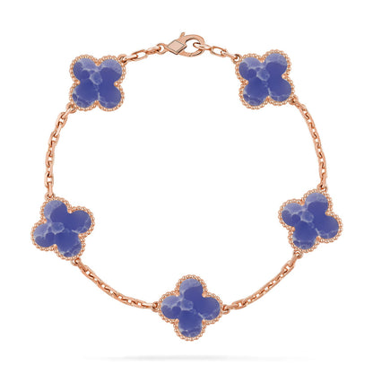 [ELAN LUXE]CLOVER 5 MOTIF BLUE VEINS BRACELET COLLECTION