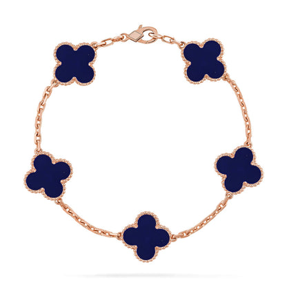 [ELAN LUXE]CLOVER 5 MOTIF LAPIS LAZULI BRACELET COLLECTION
