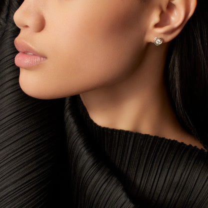 [ELAN LUXE]TRINITY STUD DIAMOND EARRINGS