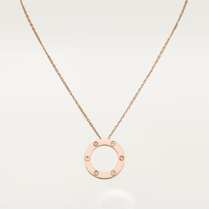 [ELAN LUXE]LOVE NECKLACE 16MM 3 DIAMONDS
