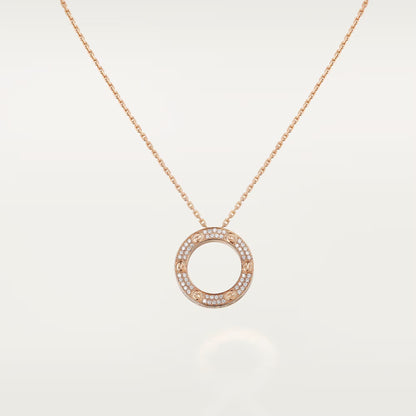 [ELAN LUXE]LOVE NECKLACE 16MM  FULL DIAMOND