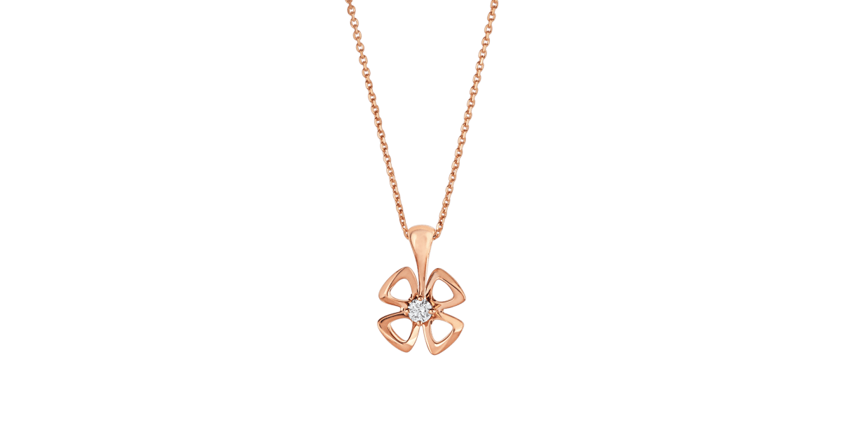 [ELAN LUXE]FIOREVER NECKLACE DIAMOND CENTER