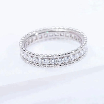 [ELAN LUXE]PERLEE DIAMOND SILVER RING