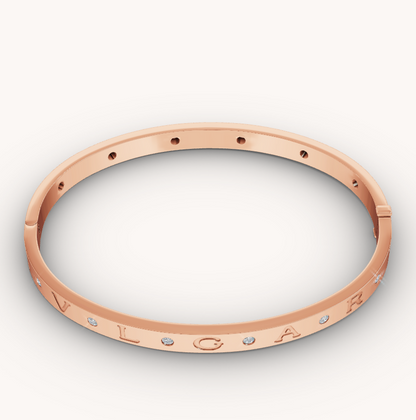 [ELAN LUXE]ZERO 1 PINK GOLD 12 DIAMONDS BRACELET