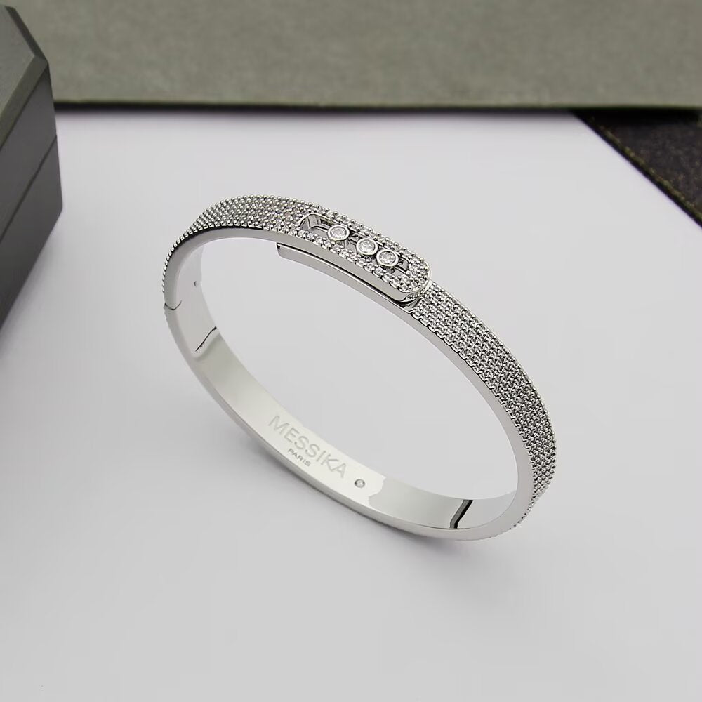 [ELAN LUXE]Move Noa Full Pav Diamond Bangle Bracelet
