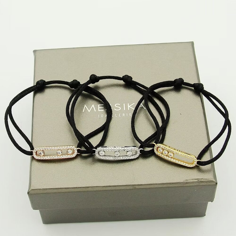 [ELAN LUXE]Messika Care(s) pink cord pav bracelet