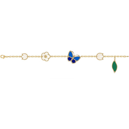 [ELAN LUXE]LUCKY SPRING BUTTERFLY 5 MOTIF BRACELET