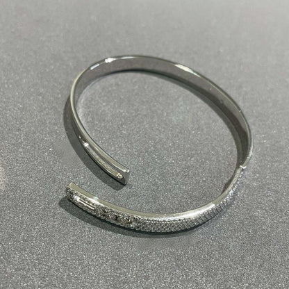 [ELAN LUXE]Move Noa Rose Gold Pav Diamond Bangle Bracelet