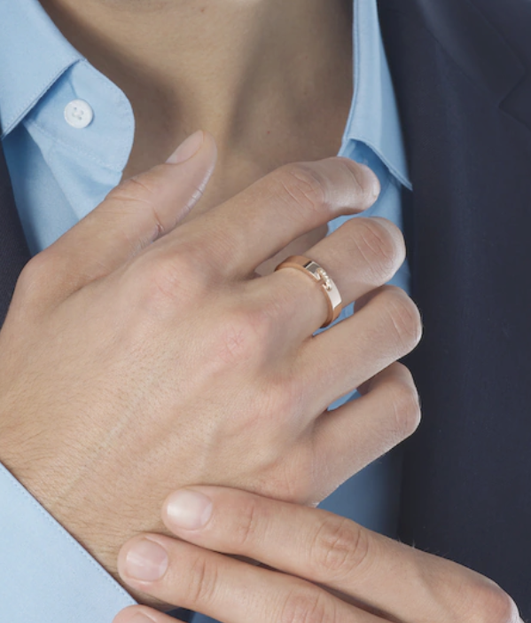 [ELAN LUXE]ALLIANCE LIENS VIDENCE DIAMOND 4MM RING
