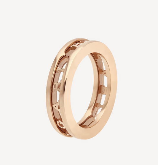 [ELAN LUXE]ZERO 1 ONE-BAND WITH OPENWORK LOGO SPIRAL RING
