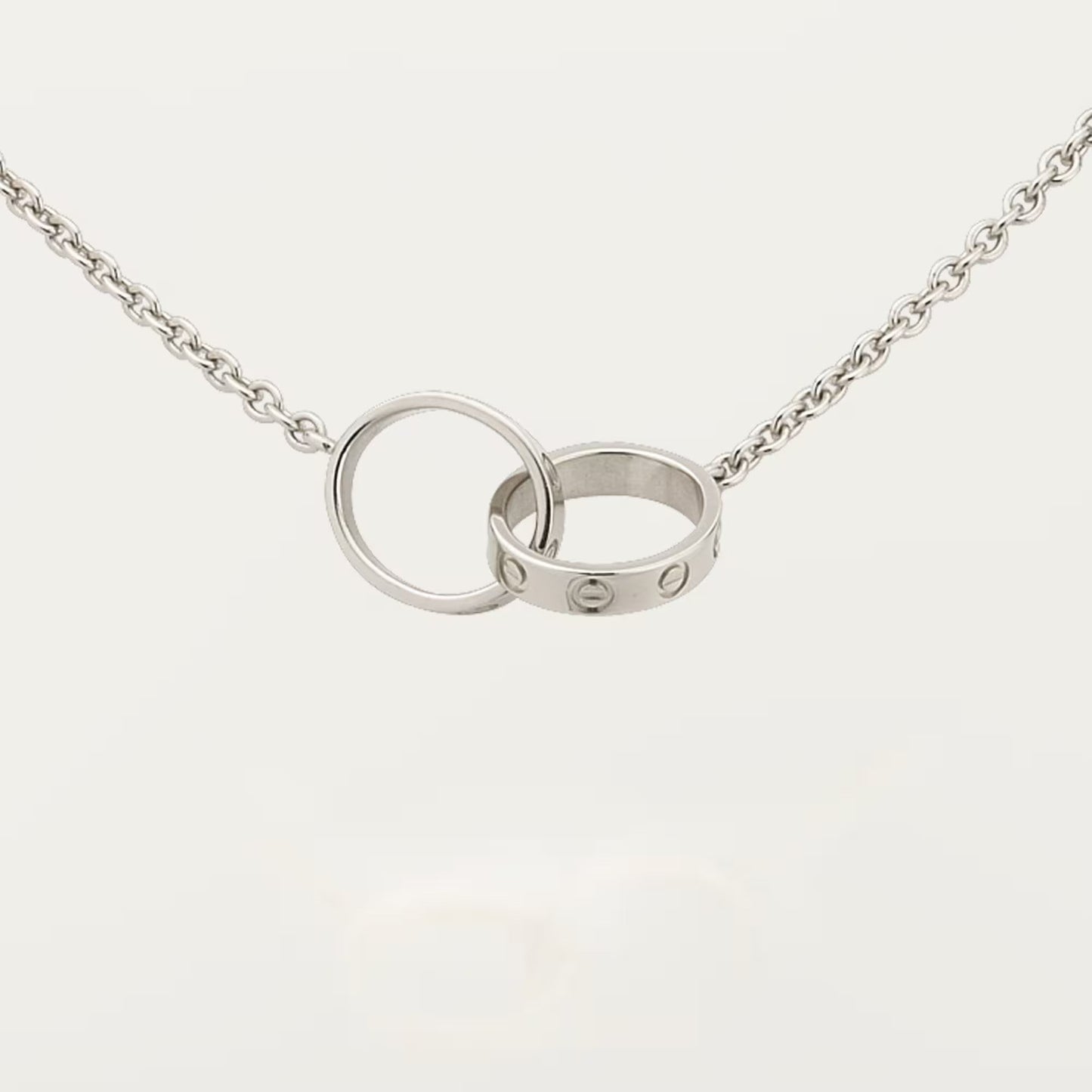 [ELAN LUXE]LOVE DOUBLE RING NECKLACE