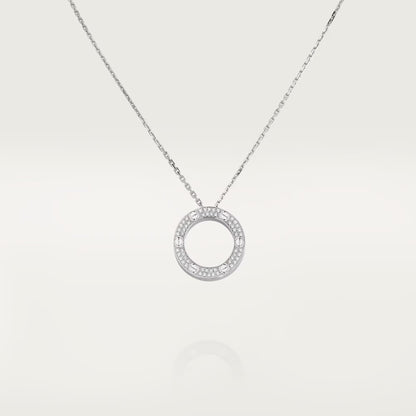 [ELAN LUXE]LOVE NECKLACE 16MM  FULL DIAMOND