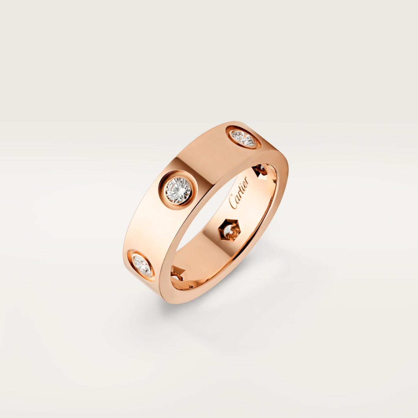 [ELAN LUXE]LOVE 5.5MM 6 DIAMOND RING