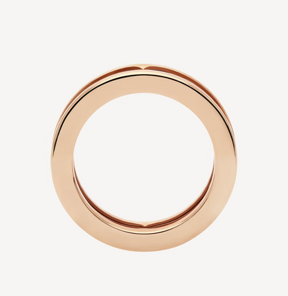 [ELAN LUXE]ZERO 1 ONE-BAND WITH OPENWORK LOGO SPIRAL RING