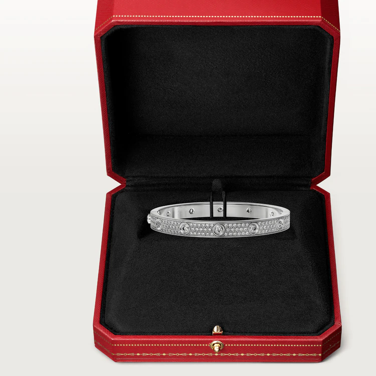 [ELAN LUXE]LOVE BRACELET 6.1MM DIAMOND-PAVED 10 BIG DIAMONDS