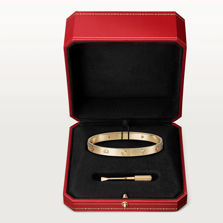 [ELAN LUXE]LOVE BRACELET 6.1MM 4 DIAMONDS