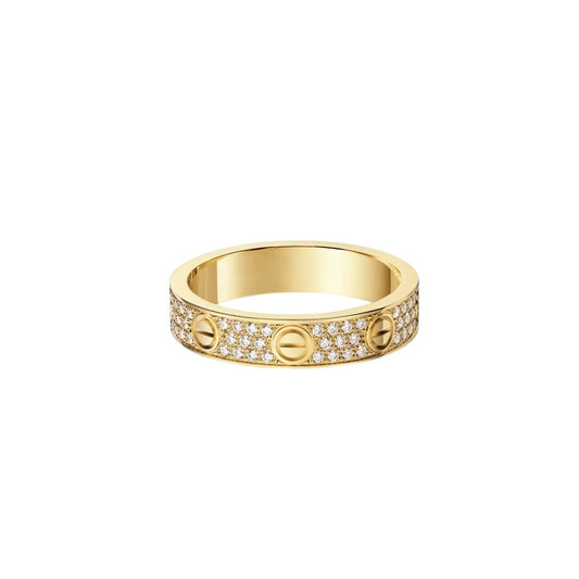 [ELAN LUXE]LOVE RING 4.0MM DIAMOND PAVED