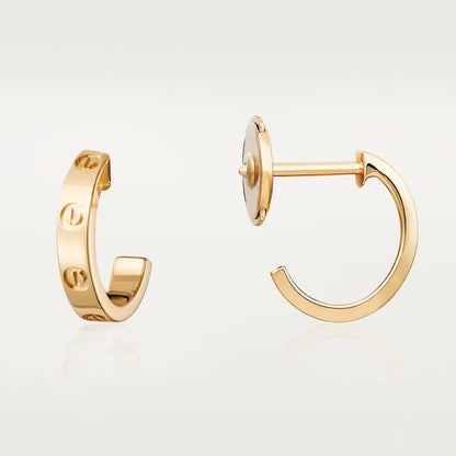 [ELAN LUXE]LOVE EARRINGS 2.65MM PINK GOLD