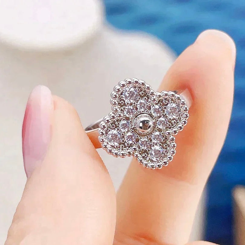 [ELAN LUXE]CLOVER DIAMOND RING