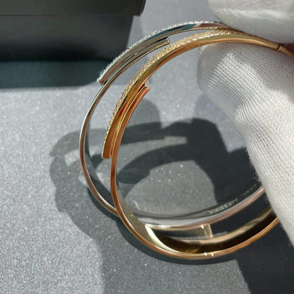 [ELAN LUXE]Move Noa Rose Gold Pav Diamond Bangle Bracelet