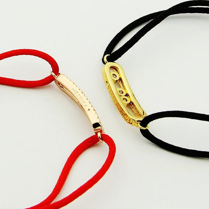 [ELAN LUXE]Messika Care(s) pink cord pav bracelet