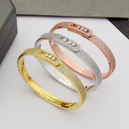 [ELAN LUXE]Move Noa Full Pav Diamond Bangle Bracelet