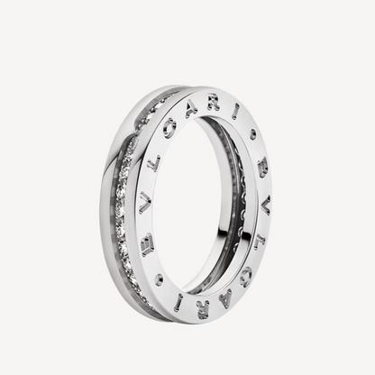 [ELAN LUXE]ZERO 1 ONE-BAND PAVED DIAMONDS ON THE SPIRAL RING