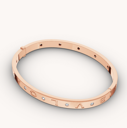 [ELAN LUXE]ZERO 1 PINK GOLD 12 DIAMONDS BRACELET