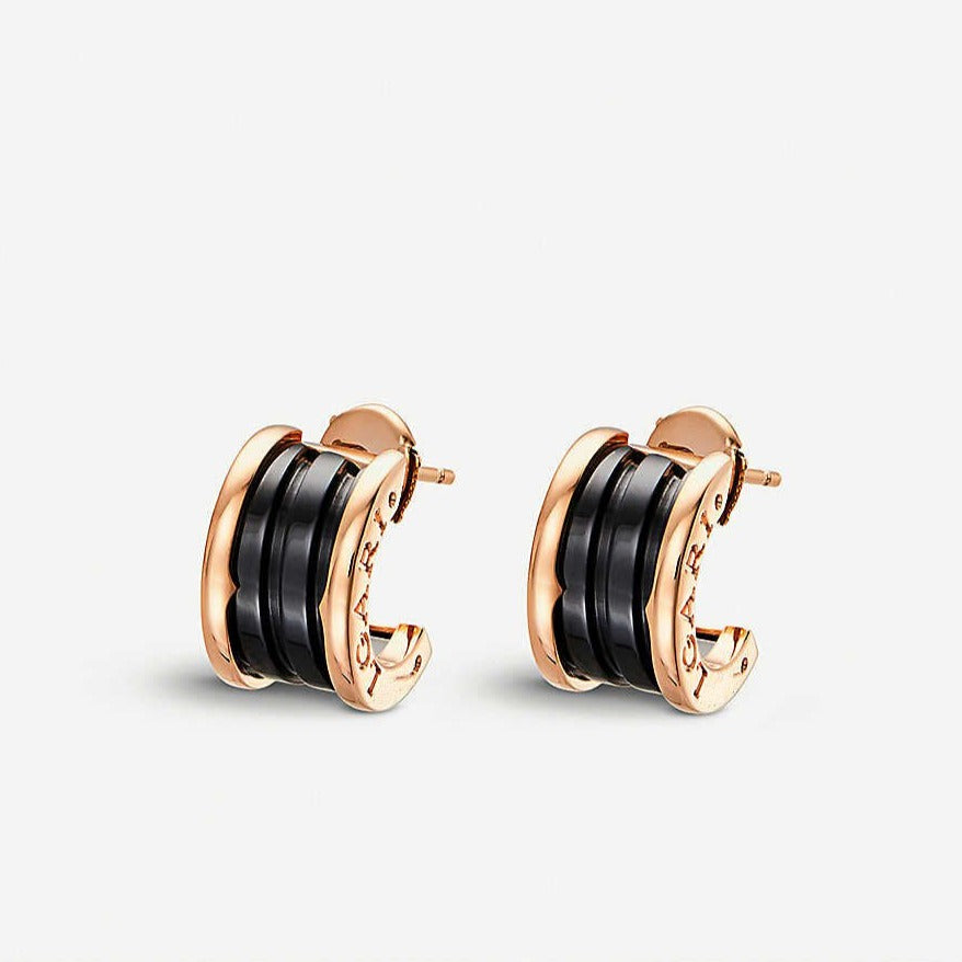 [ELAN LUXE]ZERO 1 PINK GOLD CERAMIC EARRINGS