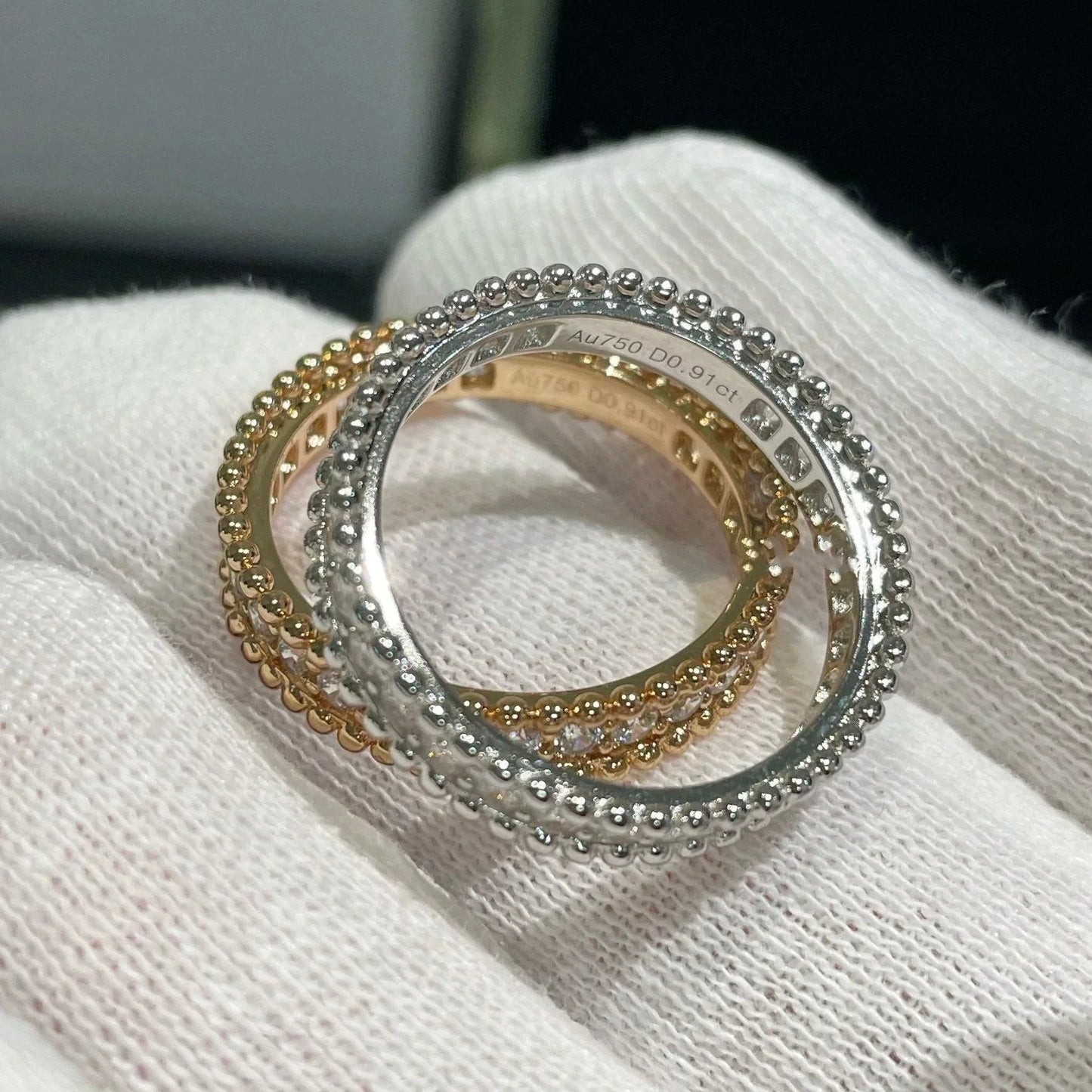 [ELAN LUXE]PERLEE DIAMOND SILVER RING