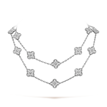[ELAN LUXE]CLOVER 20 MOTIFS DIAMOND SILVER