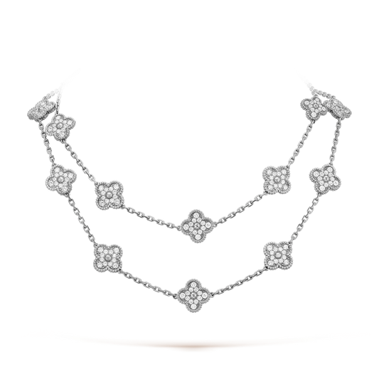 [ELAN LUXE]CLOVER 20 MOTIFS DIAMOND SILVER