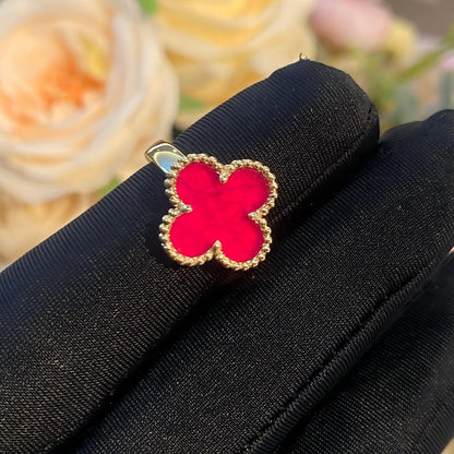 [ELAN LUXE]NEW CLOVER PINK ENAMEL RINGS