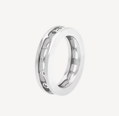[ELAN LUXE]ZERO 1 ONE-BAND WITH OPENWORK LOGO SPIRAL RING