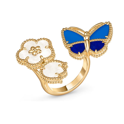 [ELAN LUXE]LUCKY SPRING BUTTERFLY OPEN-FACE RINGS