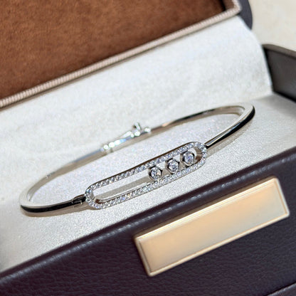 [ELAN LUXE]Move Pav Diamond Bangle Bracelet M