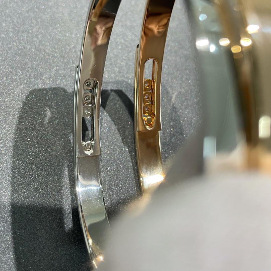 [ELAN LUXE]Move Noa Rose Gold Pav Diamond Bangle Bracelet