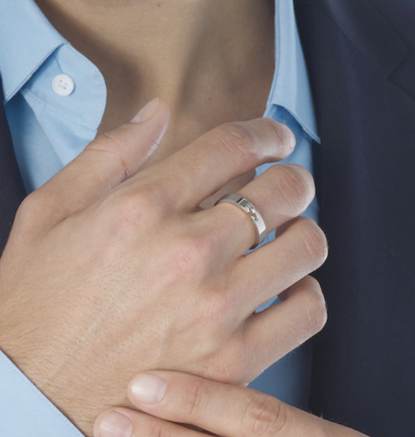 [ELAN LUXE]ALLIANCE LIENS VIDENCE 4MM RING